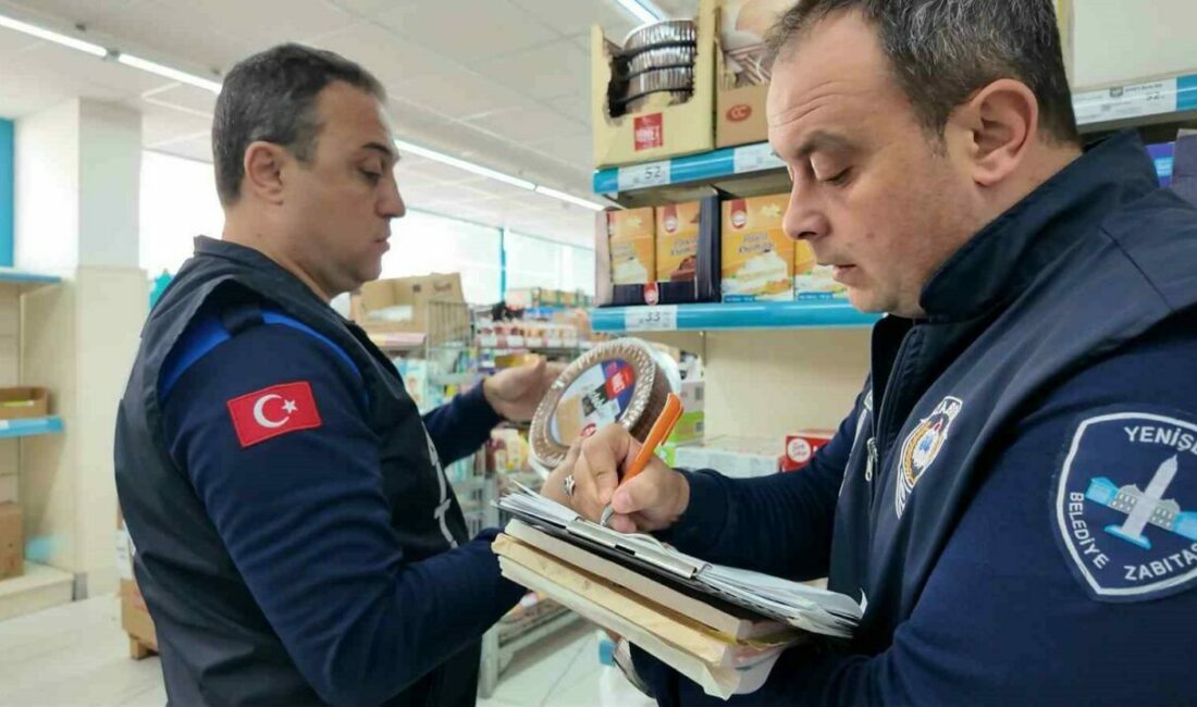 Yenişehir Belediyesi ilçe genelindeki zincir marketlerde denetim yaptı. Başkan Ercan
