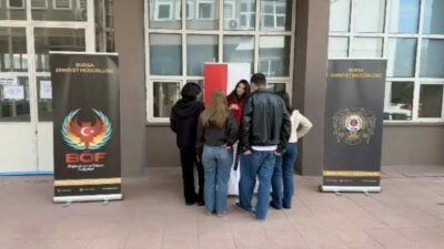 Bursa İl Emniyet Müdürlüğü Terörle Mücadele Şube Müdürlüğü ekipleri, kent