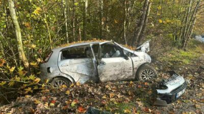 Bursa-Orhaneli Yolu üzerinde meydana gelen iki ayrı kazada biri bebek