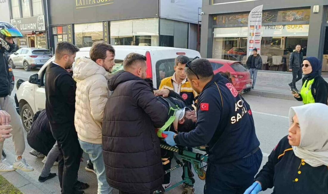 Bursa’nın İnegöl ilçesinde meydana gelen kazada hafif ticari araç ile