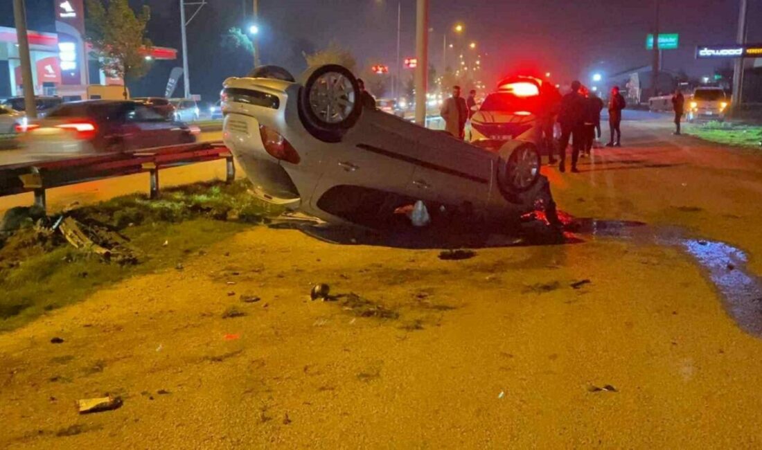 Bursa’da otomobil takla attı: 2 yaralı Bursa’nın İnegöl ilçesinde kontrolden çıkan otomobilin takla attığı kazada 2