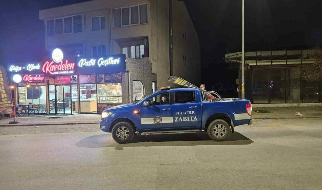 Çalı Mahallesi’nde kaldırım işgallerine sabah operasyonu Nilüfer Belediyesi zabıta ekipleri, Çalı Mahallesi’nde yaya ve engelli yollarını