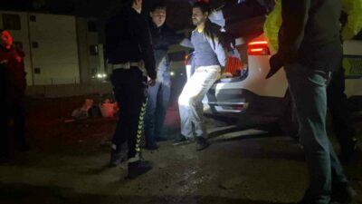 Bursa’nın İnegöl ilçesinde polisin dur ihtarına uymayıp kaçan sürücü inşaat