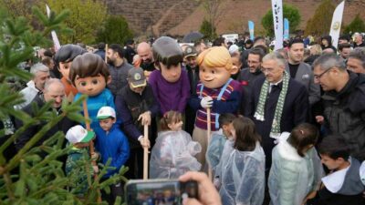 Bursa’nın Gürsu ilçesinde temmuz ayında küle dönen ormanda yüzlerce kişinin
