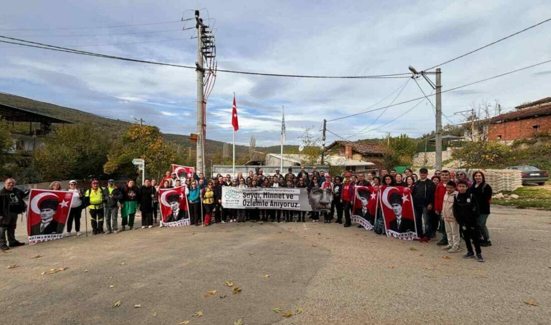 Nilüferliler, Ata’yı Mysia Yolları’nda andı Nilüfer Belediyesi’nin geleneksel hale getirdiği Mysia Yolları Doğa Yürüyüşü, bu