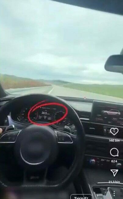 Aşırı hız yaparak ilerlediği anları sosyal medyada paylaştı, Jandarma yakaladı Bursa’da aşırı hız yaptığı görüntüleri sosyal medyada paylaşan sürücü, jandarma