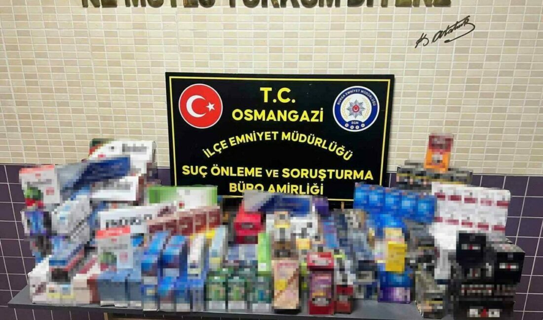 Bursa Emniyet Müdürlüğü ekiplerince Osmangazi ilçesinde düzenlenen operasyonda 2 bin