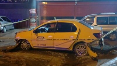 Bursa’da taksi şoförü arkadaşının taksisini çalan S.A., gasp ettiği taksiyi