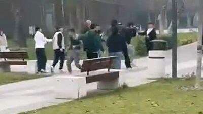 Bursa’nın İnegöl ilçesinde iki genç grubu arasında çıkan kavga, amatör
