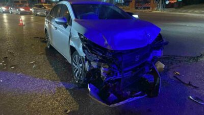 Bursa Asfaltı üzerinde akşam saatlerinde meydana gelen trafik kazasında 1