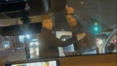 Bursa’nın Osmangazi ilçesinde seyir halindeki bir aracın kadın sürücüsü, 2