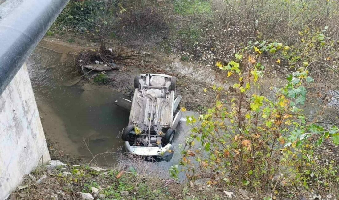 Dereye uçan otomobilin sürücüsü yaralandı Bursa’nın İnegöl ilçesinde meydana gelen kazada otomobil dereye uçtu; sürücüsü