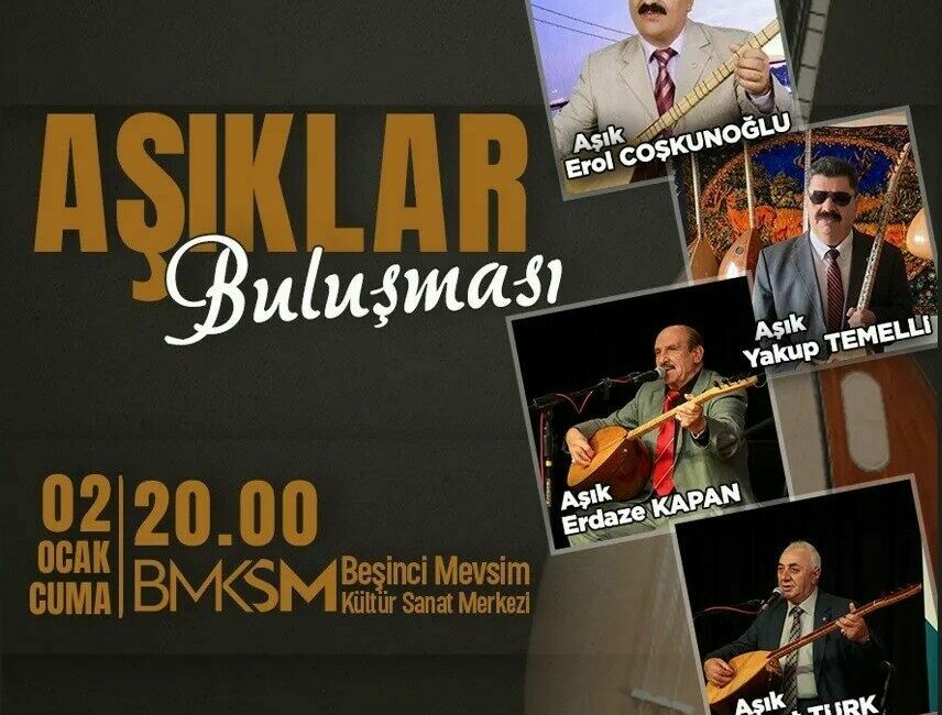 İnegöl Belediyesi, yeni yılın ilk kültür sanat organizasyonunda Aşık Buluşmasına