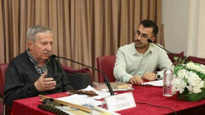 Nilüfer Belediyesi’nin düzenlediği “Bursa’nın Değerleri” söyleşisine konuk olan Karagöz ustası