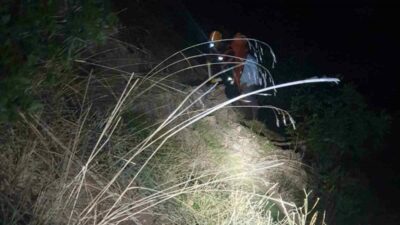 Bursa’nın Gürsu ilçesinde ormanlık alanda mahsur kalan bir kişi, itfaiye,