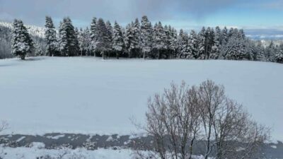 Uludağ’ın zirvesinde 1 Aralık’ta 10 santimetre olarak ölçülen kar kalınlığı,