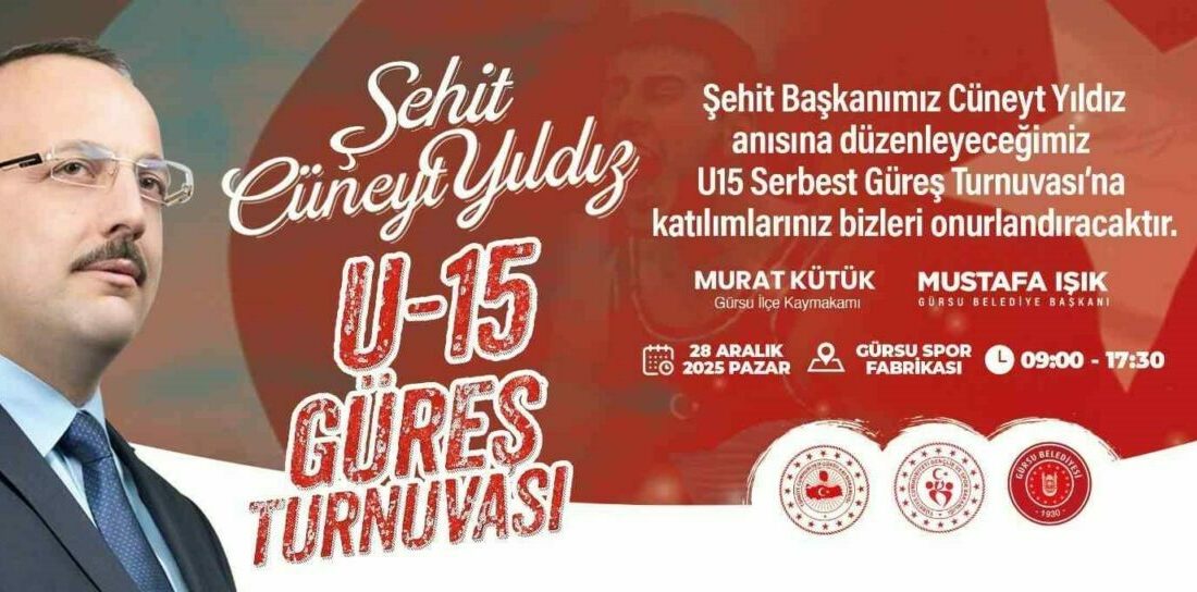 Gürsu Belediyesi himayesinde üçüncü kez düzenlenecek olan Güreş Turnuvası’nda Gürsu’nun