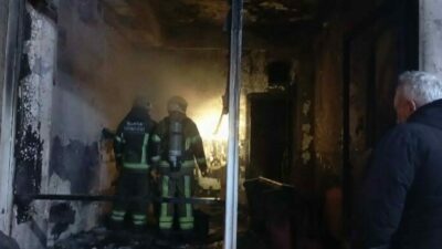 Bursa’da çay ocağında çıkan yangın paniğe neden oldu, olay yerine