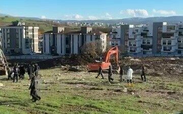Bursa’nın Nilüfer ilçesinde yapımı devam eden bir inşaatta bugün meydana