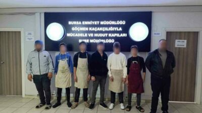 Bursa Emniyet Müdürlüğü ekipleri, Osmangazi ilçesinde faaliyet gösteren bir iş