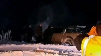 Bursa’da kar yağışı sebebiyle yayla yolunda mahsur kalan 6 kişi