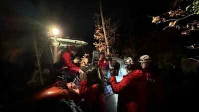 AFAD’dan gelen ihbar üzerine, Süpürtü köyü taş ocağı civarında iki