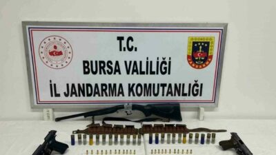 Bursa’nın İznik ilçesinde jandarma ekiplerince şüpheli şahsın evinde yapılan aramada