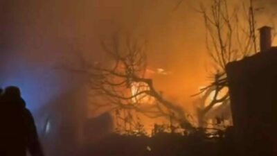 Bursa’nın Orhaneli ilçesinde gece saatlerinde çıkan yangında bir ev kullanılamaz