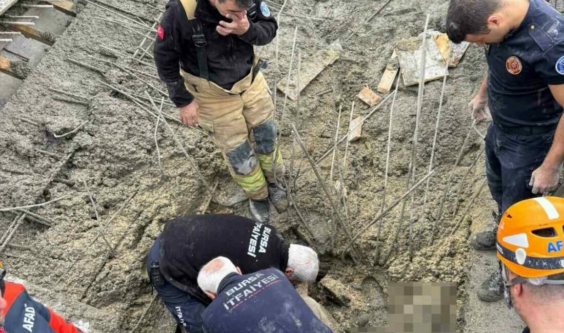 Bursa’nın Kestel ilçesinde bulunan BESOB Sanayi Sitesi’nin devam eden inşaatında