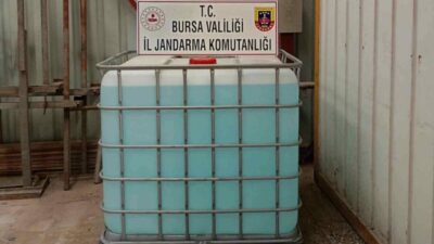 Bursa İl Jandarma Komutanlığınca, kaçak ve sahte alkol üretimi ile