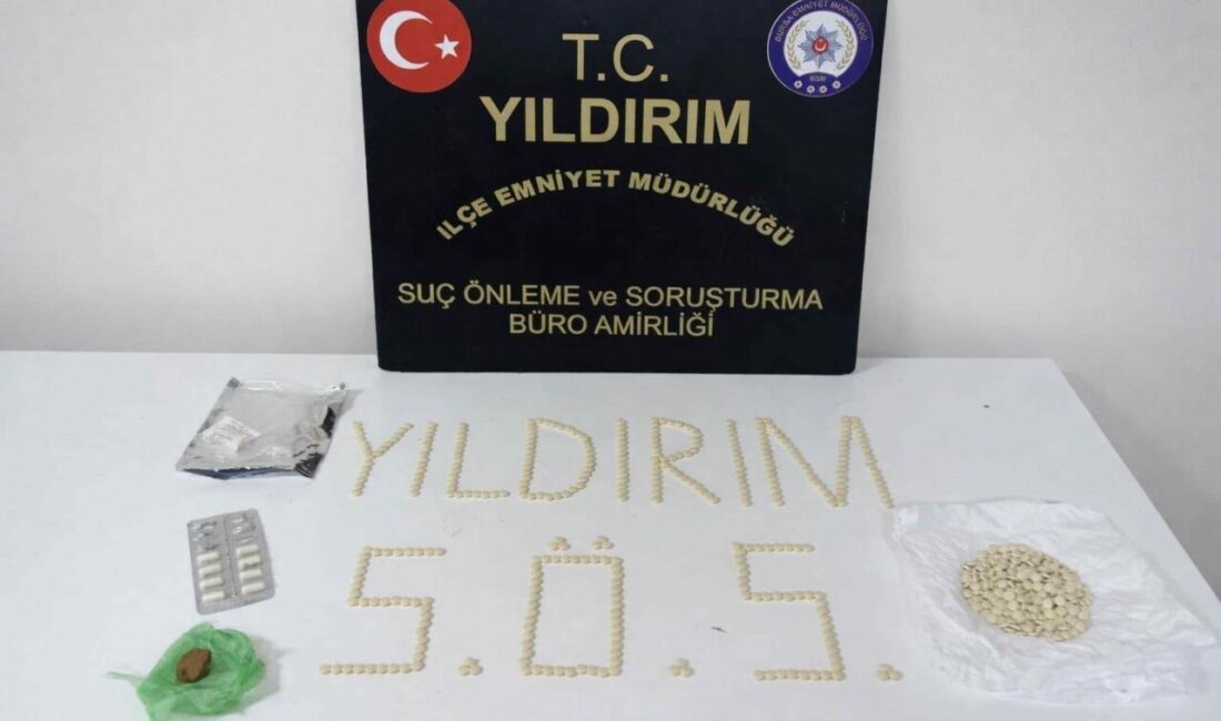 Bursa’da uyuşturucu madde ticaretiyle mücadele kapsamında düzenlenen operasyonda çok sayıda