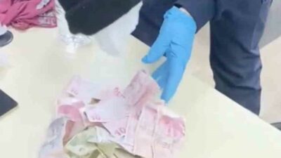 Bursa’nın Gemlik ilçesinde dilencilik yapan şahsın paraları bebek bezine sakladoığı