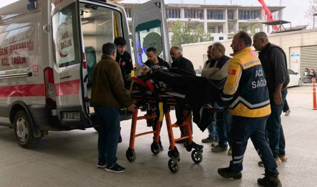 Bursa’nın İnegöl ilçesinde meydana gelen olayda elektrik akımına kapılan işçi