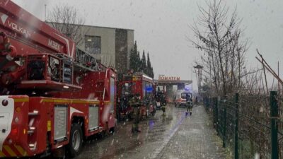 Bursa’da özel bir hastanenin yemekhane bölümünde çıkan yangın kısa süreli