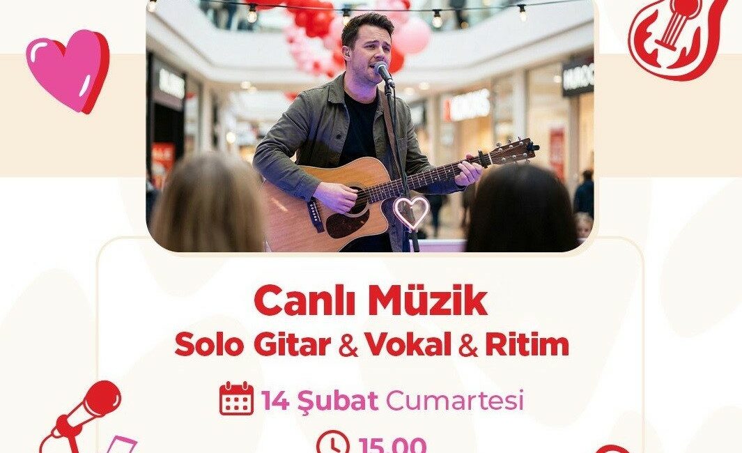 İnegöl AVM, Sevgililer Günü’nü 14 Şubat’ta gerçekleşecek canlı müzik etkinliği