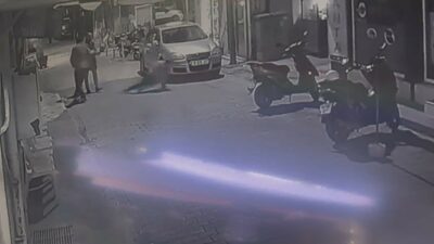 Bursa’nın İznik ilçesinde gece yarısı yaşanan silahlı saldırı, güvenlik kamerasına