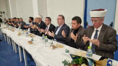Osmangazi Belediyesi Batı Trakya’nın Kozlukebir Belediyesi’ne bağlı Domruköy’de iftar programı