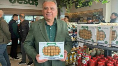 Bursa Büyükşehir Belediyesi’nin iştiraki BESAŞ tarafından satılan cevizli baklavalar bayram