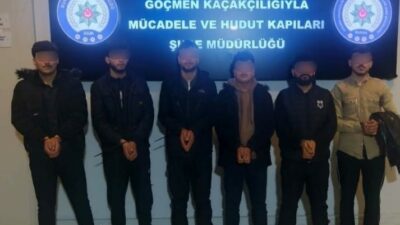 Bursa’da polis ekipleri tarafından düzensiz göçle mücadele kapsamında düzenlenen operasyonlarda