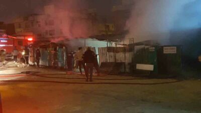 Bursa’nın İnegöl ilçesinde sahur vakti küçükbaş hayvan çiftliğinde yangın çıktı.