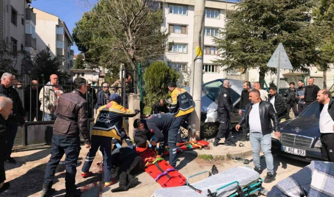 Bursa’nın İnegöl ilçesinde meydana gelen kazada el freni unutulan park