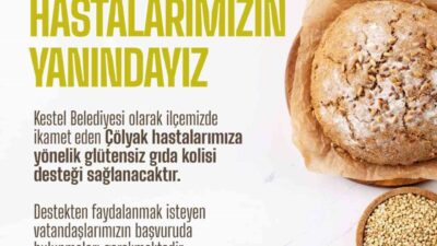 Kestel Belediyesi, çölyak hastası vatandaşların sağlıklı gıdaya erişimini desteklemek amacıyla