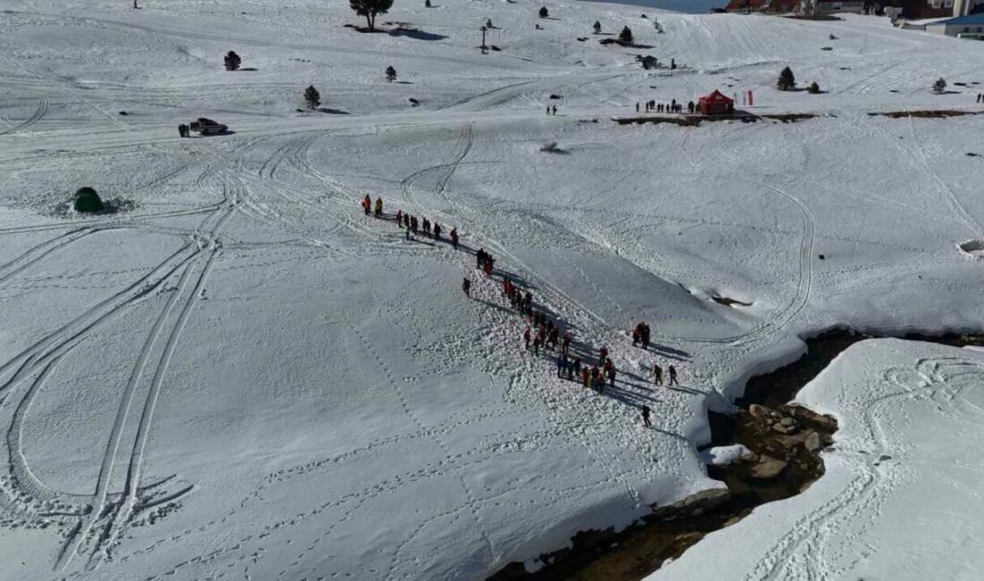 Uludağ’da AFAD öncülüğünde yapılan çığ ve arama kurtarma tatbikatı gerçeğini