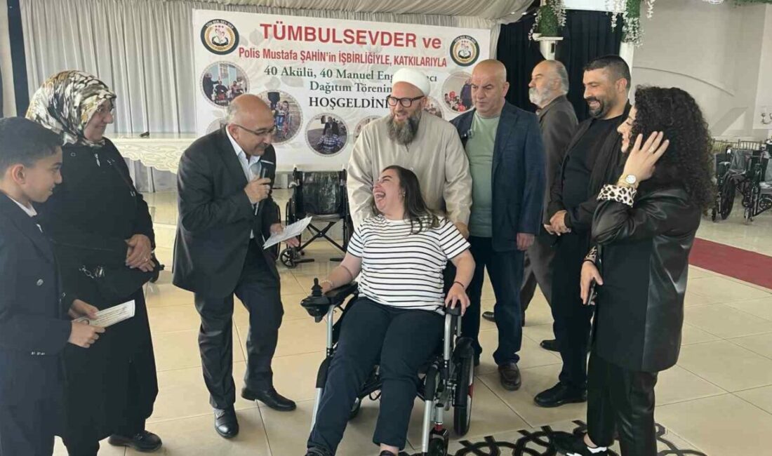 Bursa’da düzenlenen engelli aracı dağıtım töreninde duygu dolu anlar yaşandı.