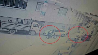 Bursa’nın Nilüfer ilçesinde bisikletli 2 çocuğun otomobille çarpıştığı kaza güvenlik