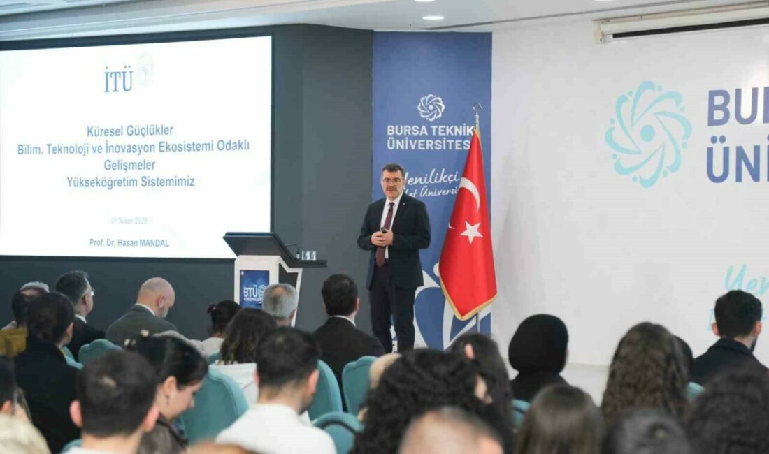 BTÜ Konuşmaları’nın konuğu olan İTÜ Rektörü Prof. Dr. Hasan Mandal,