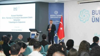 BTÜ Konuşmaları’nın konuğu olan İTÜ Rektörü Prof. Dr. Hasan Mandal,