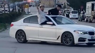 Bursa’da trafikte tehlike saçan düğün konvoyundaki araç sürücülerine toplam 660