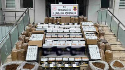 Bursa’nın Gemlik ilçesinde jandarma ekipleri düzenlenen operasyonda 205 bin adet