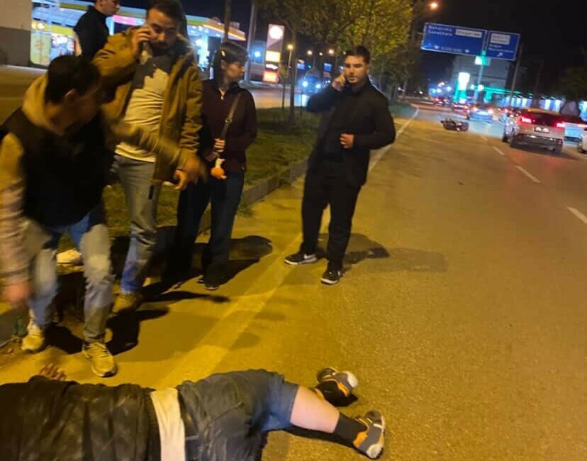 Bursa’nın Karacabey ilçesinde meydana gelen tek taraflı motosiklet kazasında sürücü